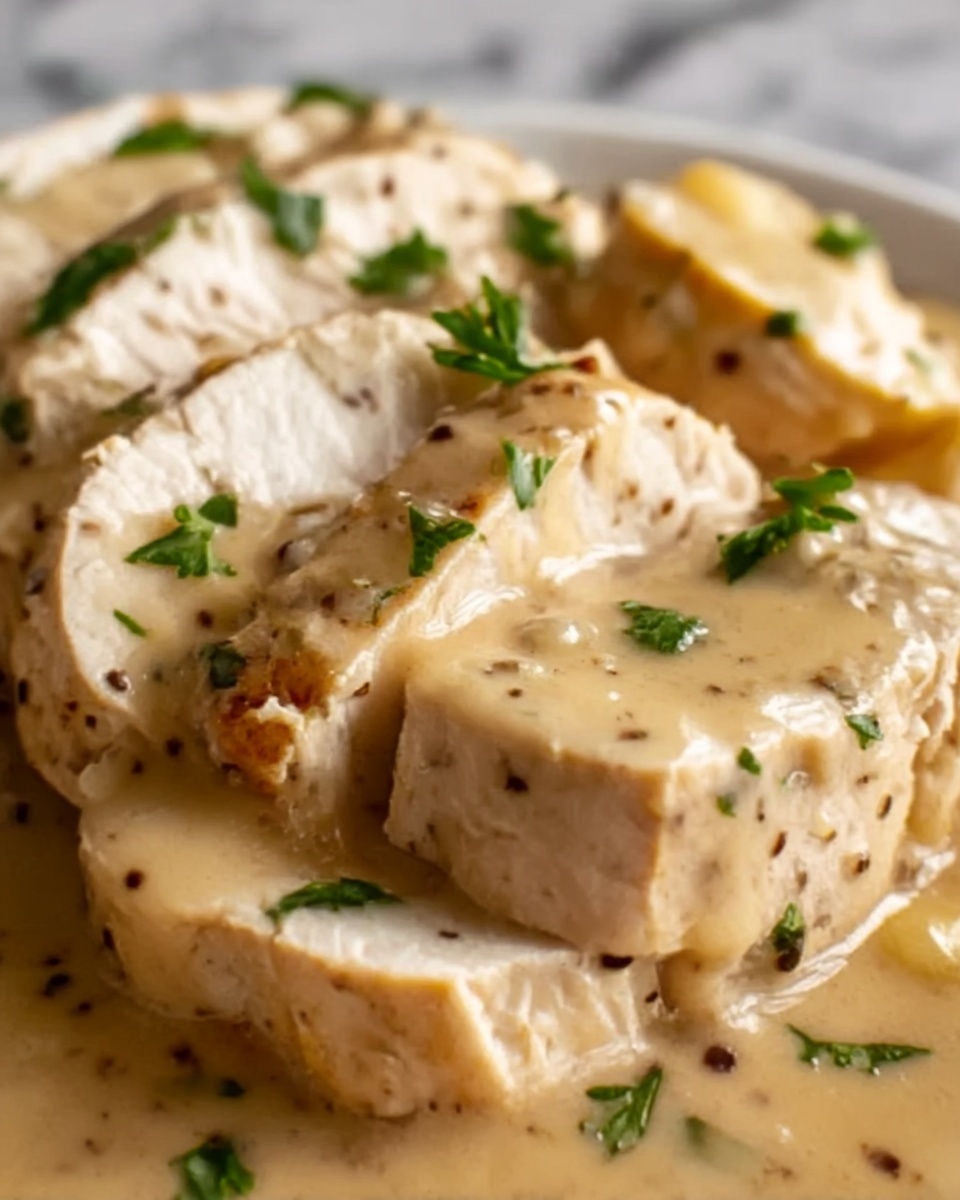 Slow Cooker Creamy Chicken & Gravy Recipe - Recipe Image