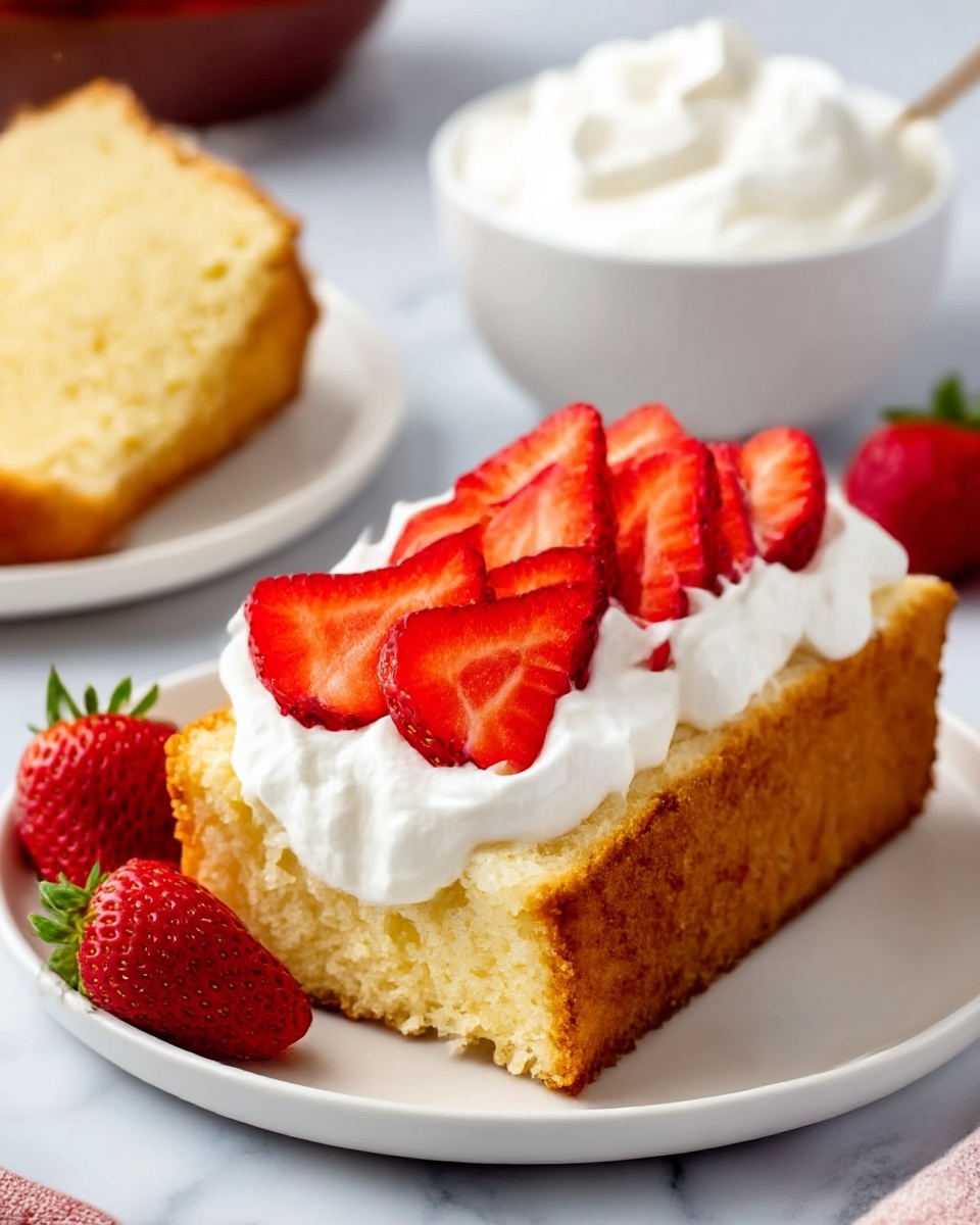 Strawberry Shortcake Made with Poundcake Recipe - Recipe Image