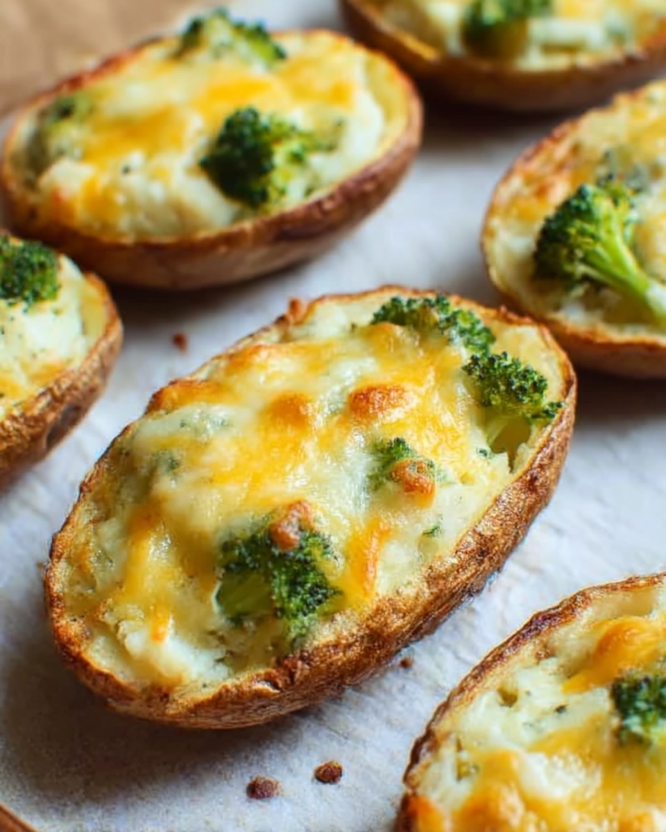 Broccoli and Cheddar Twice-Baked Potatoes Recipe - Recipe Image