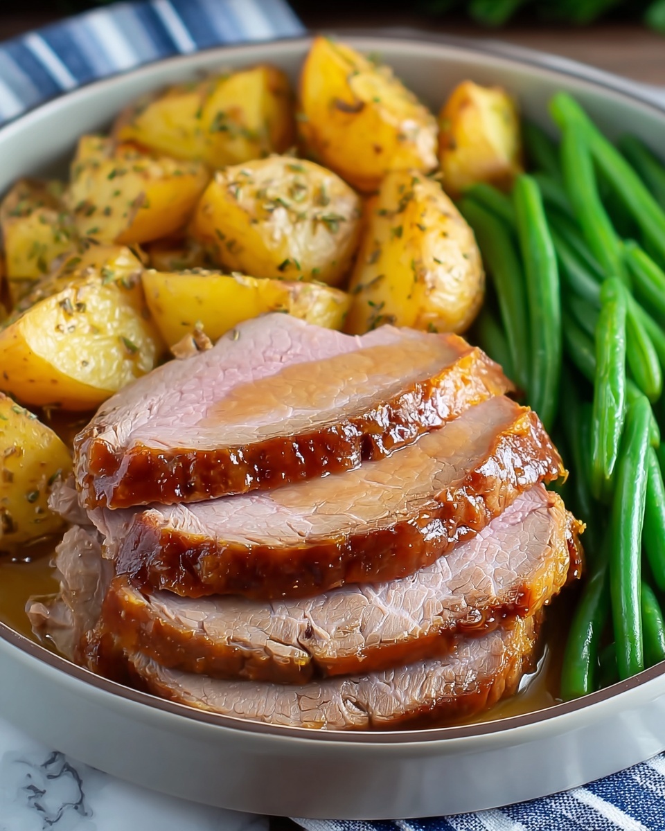 Crockpot Ham, Green Beans, and Potatoes Recipe - Recipe Image
