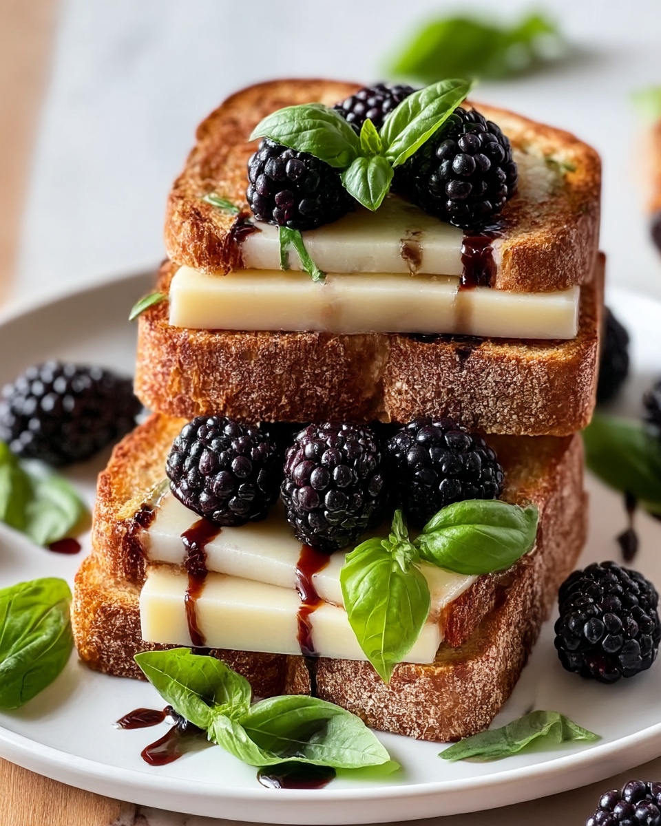 Blackberry Balsamic & Brie Grilled Cheese Recipe - Recipe Image