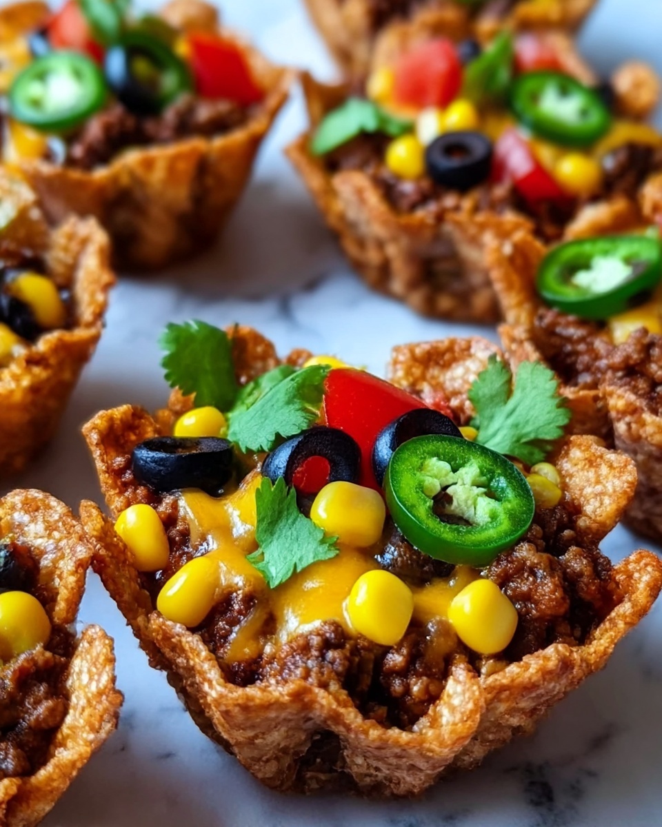 Spicy Mexican Taco Cupcakes Recipe - Recipe Image