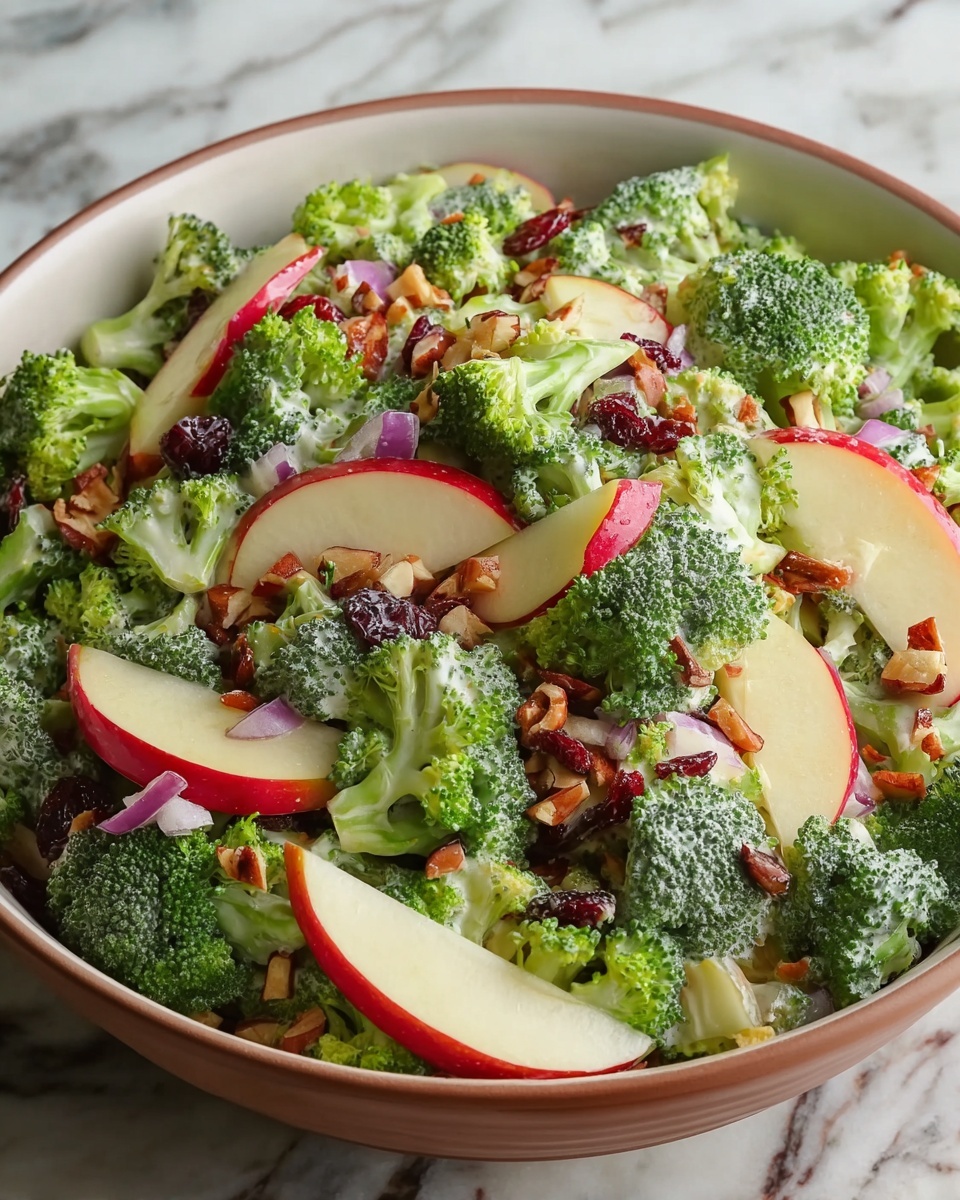 Honeycrisp Apple Broccoli Salad with Cranberries and Sunflower Seeds Recipe - Recipe Image