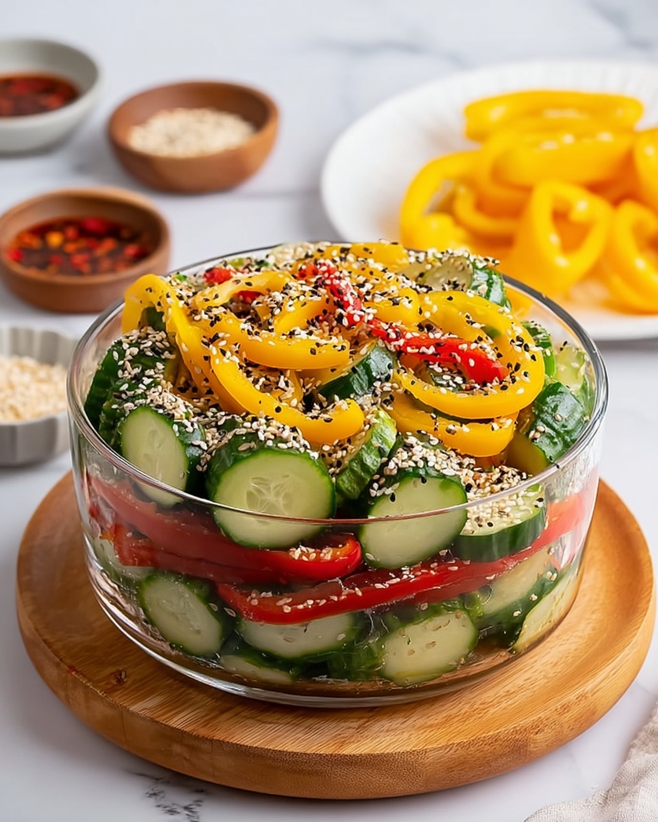 Cucumber and Sweet Pepper Salad Recipe - Recipe Image