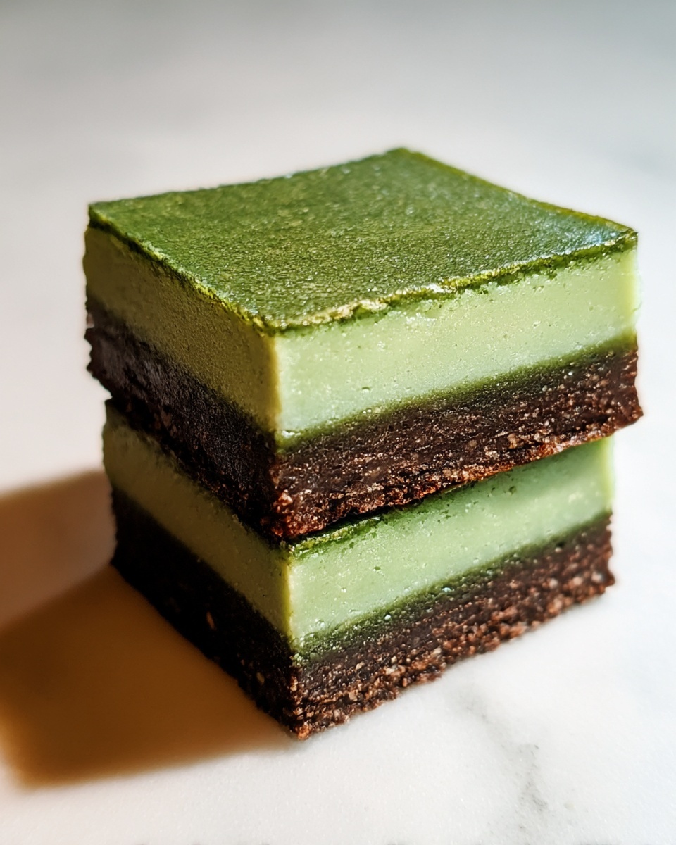 Matcha Brownie Mochi (Brochi) Recipe - Recipe Image