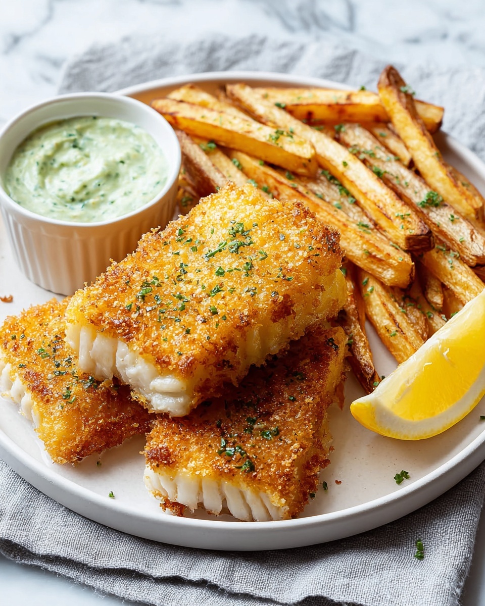 Air-Fryer Fish & Chips Recipe - Recipe Image