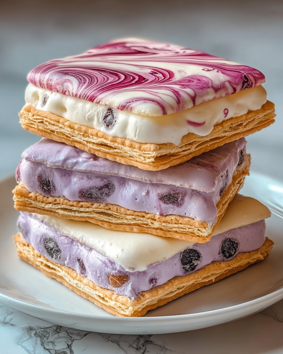 Glow Swirl Neon Ice Cream Sandwiches Recipe - Recipe Image