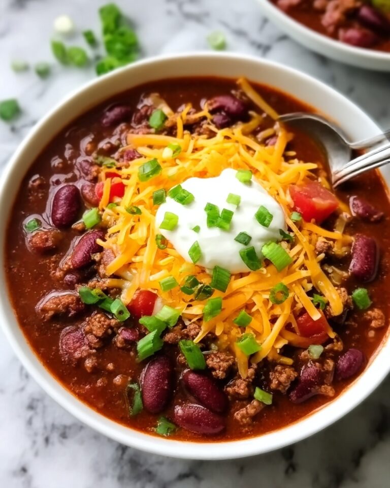 Hearty Beef Chili with Beans and Spices Recipe