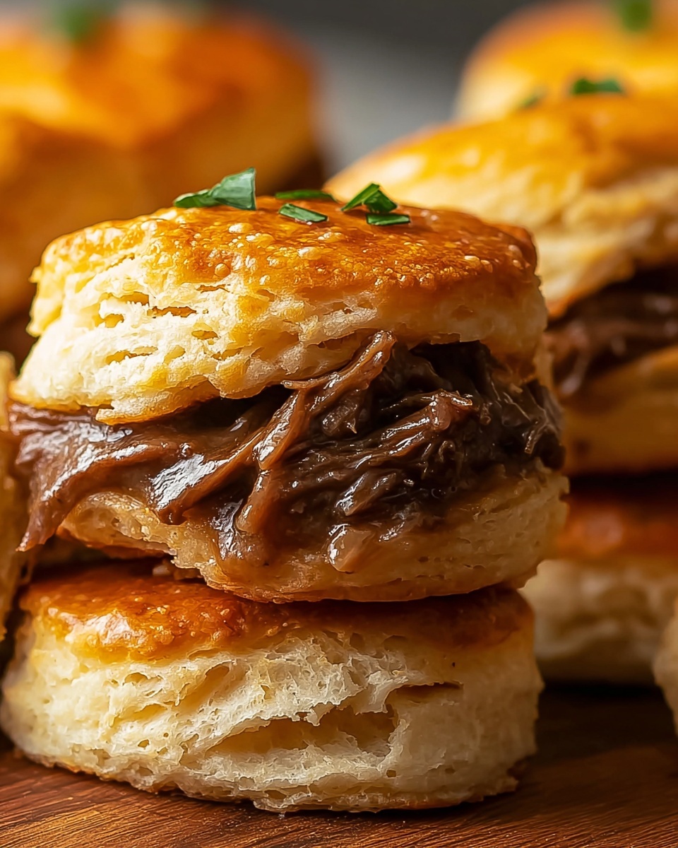 French Dip Stuffed Biscuits Recipe - Recipe Image