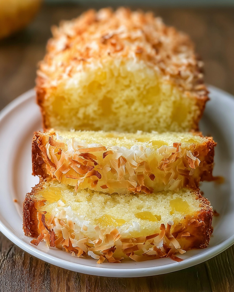 Tropical Maui Pineapple Coconut Bread Recipe - Recipe Image