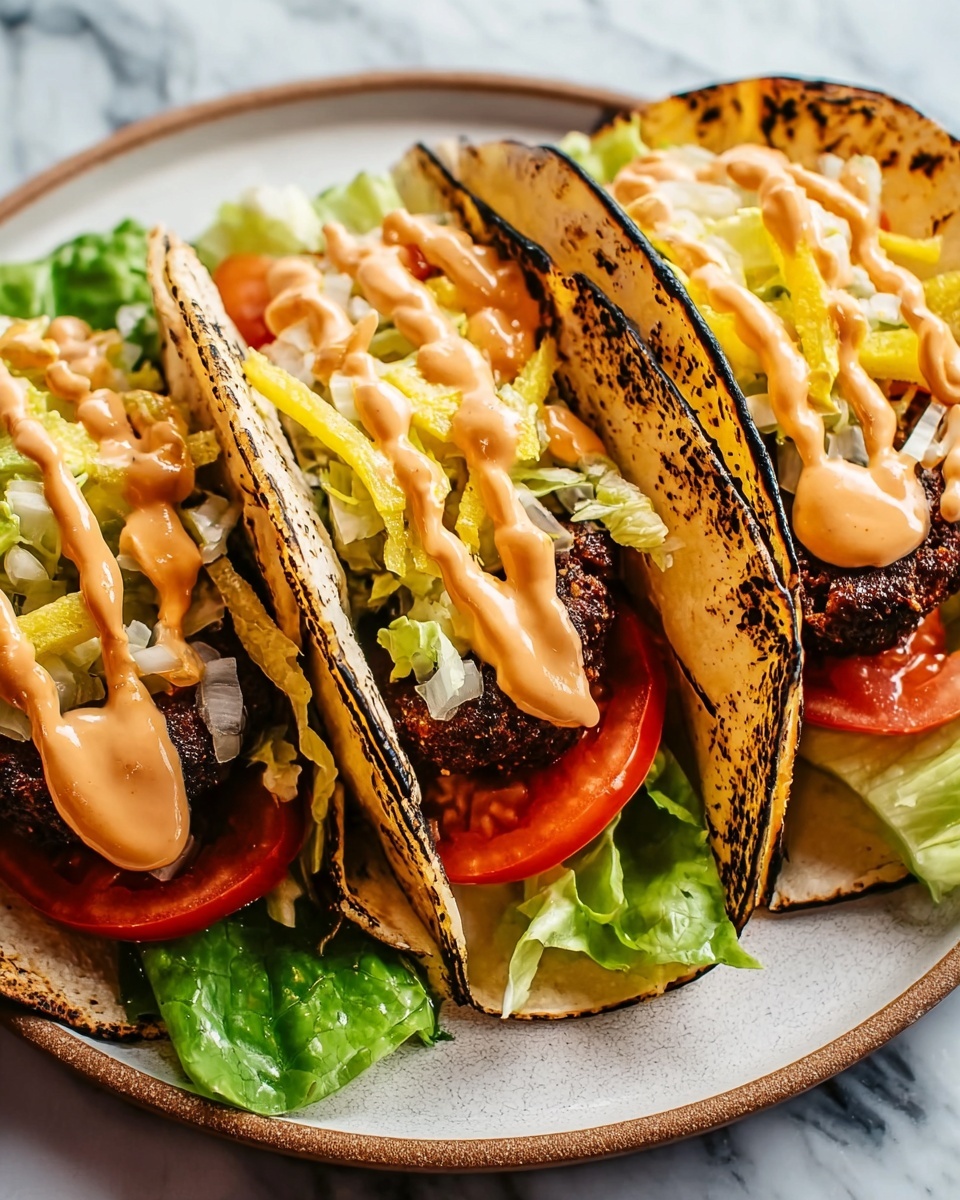 Big Mac Smash Burger Tacos Recipe - Recipe Image