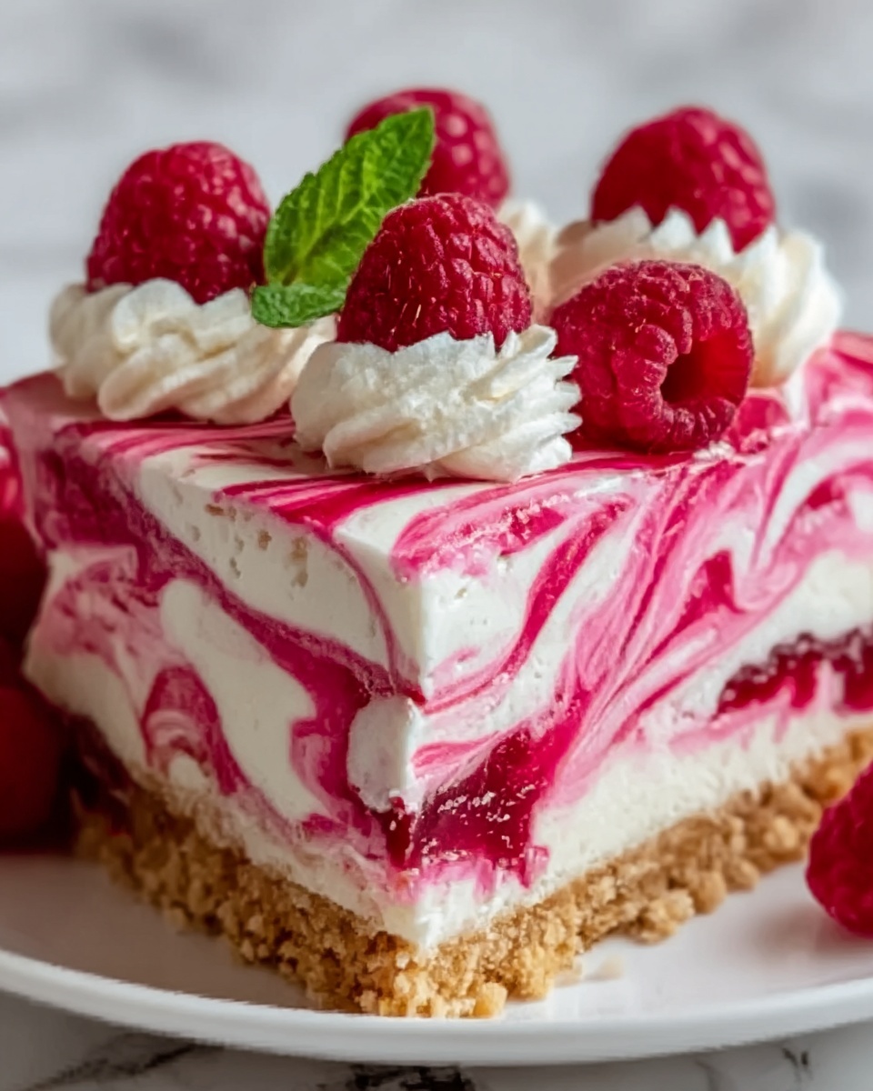 Raspberry Swirl Ice Cream Cake Recipe - Recipe Image