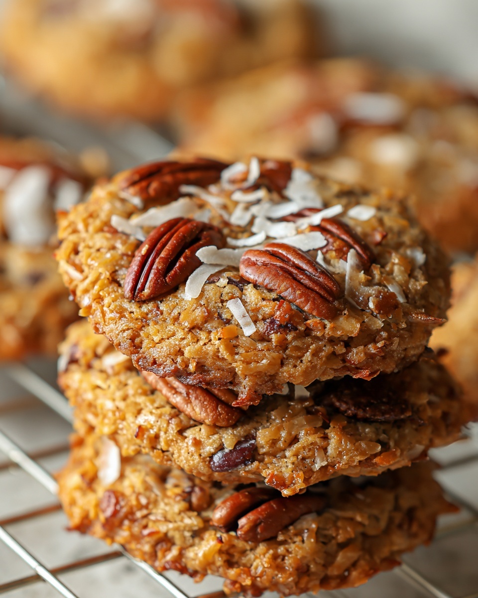 Chocolate Pecan Coconut Cookies Recipe - Recipe Image