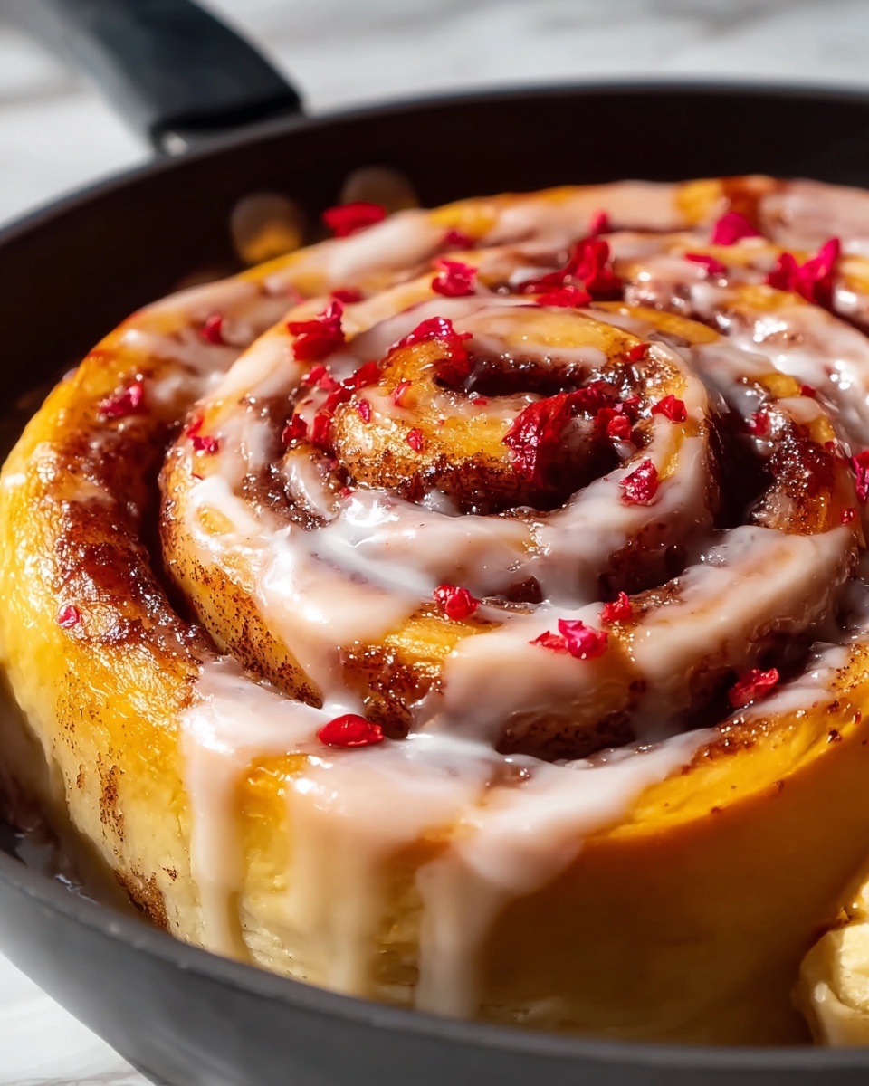 Giant Strawberry Cinnamon Rolls Recipe - Recipe Image