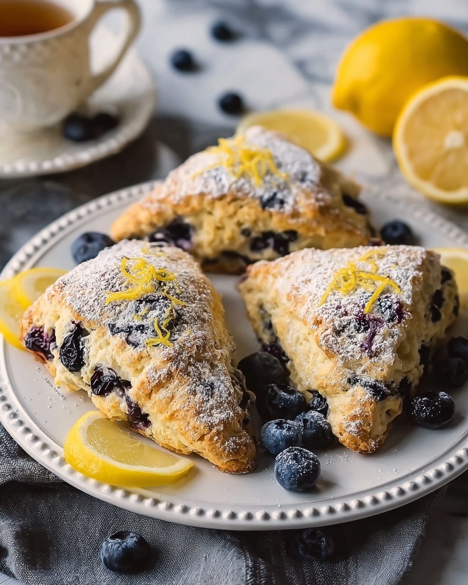 Lemon Blueberry Scones Recipe - Recipe Image