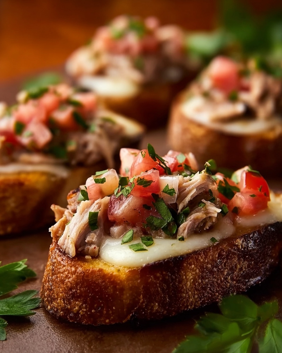 Tuna Melt Bruschetta Recipe - Recipe Image