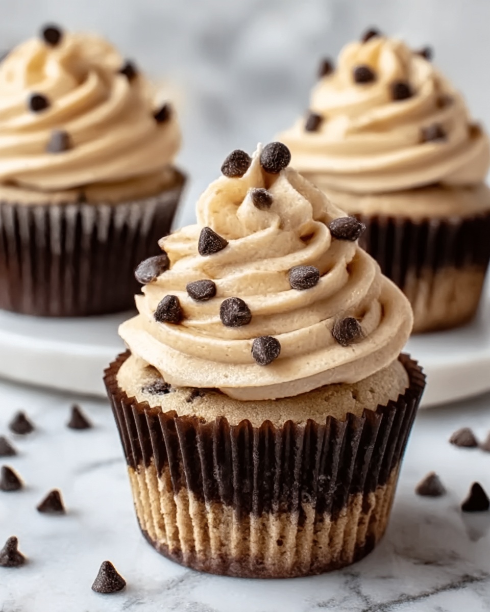 Chocolate Chip Cookie Dough Cupcakes Recipe - Recipe Image