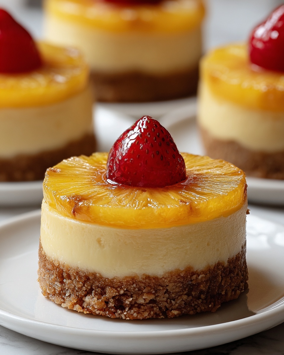 Mini Pineapple Upside-Down Cheesecakes Recipe - Recipe Image
