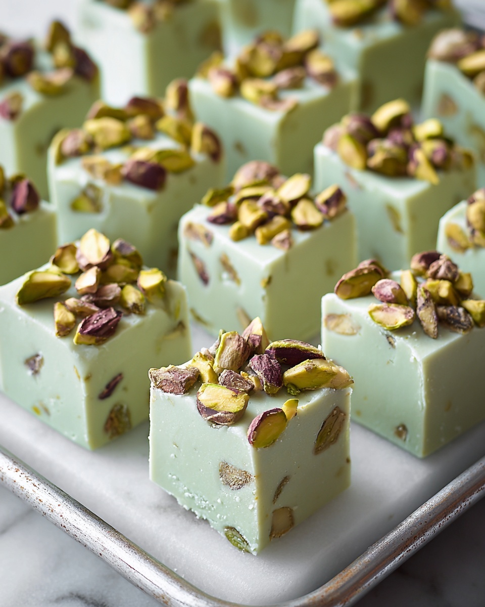 Pistachio White Chocolate Fudge Recipe - Recipe Image