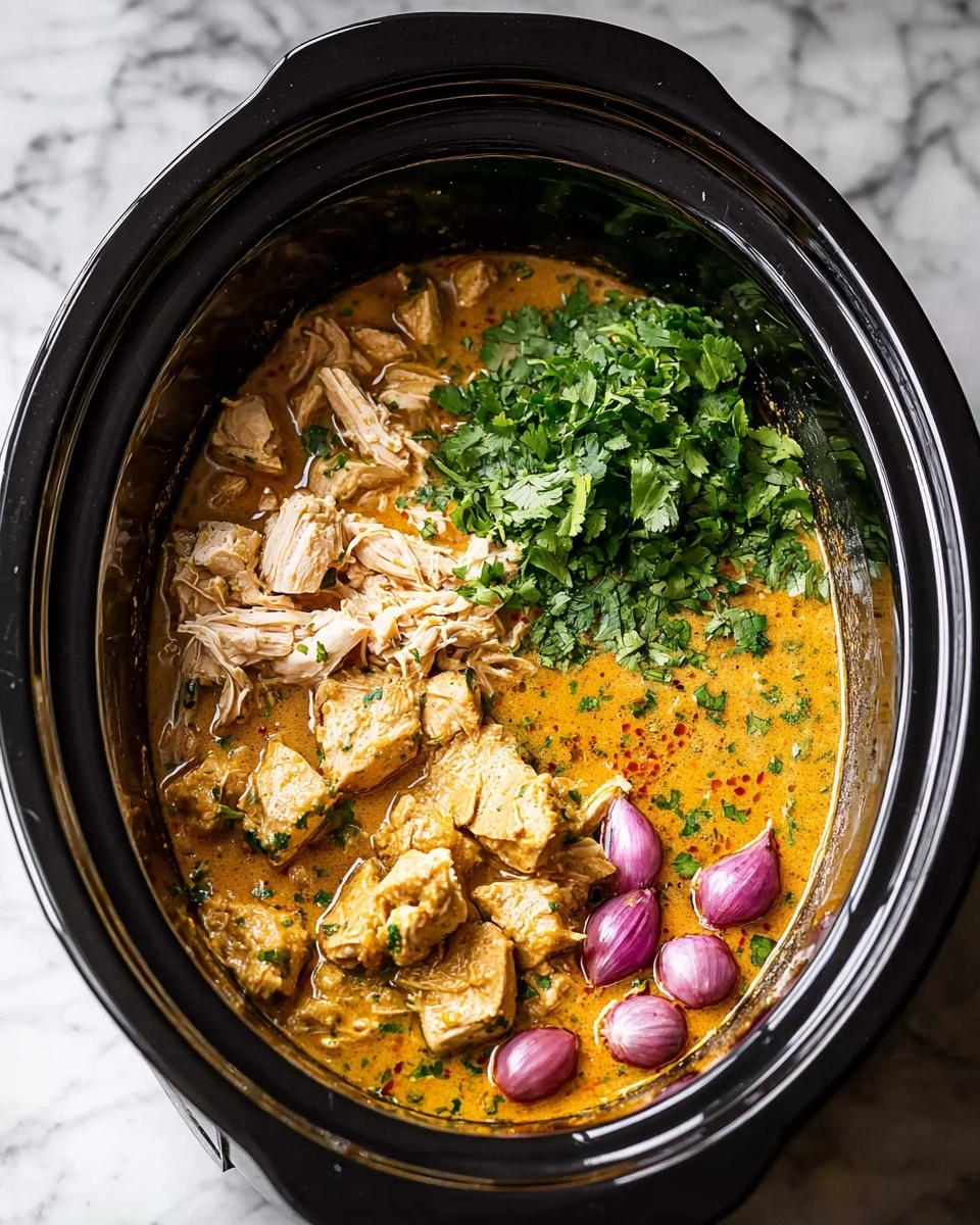 Slow Cooker Thai Basil Chicken Curry Recipe - Recipe Image