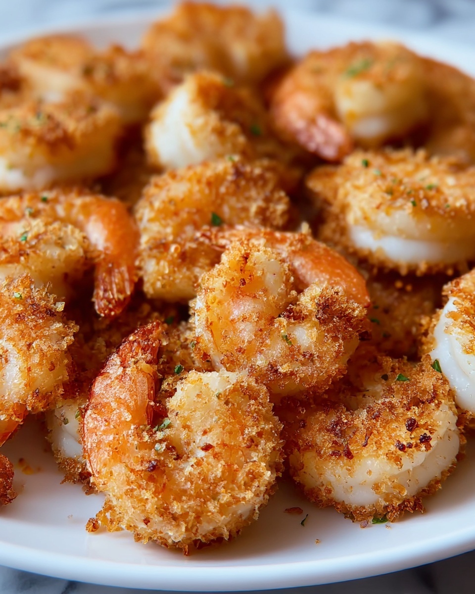 Parmesan Crusted Garlic Shrimp Recipe - Recipe Image