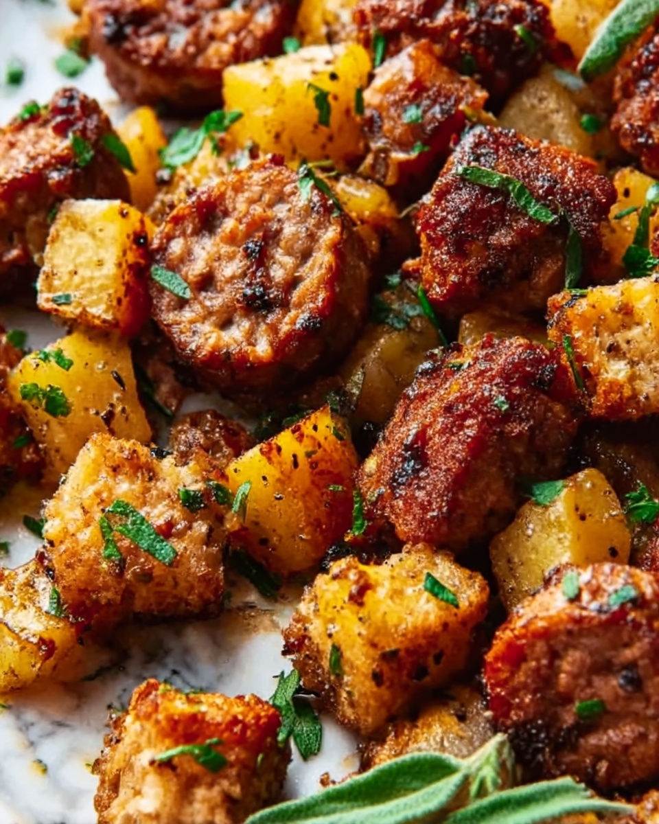 Vegan Sausage Stuffing with Sage Recipe - Recipe Image