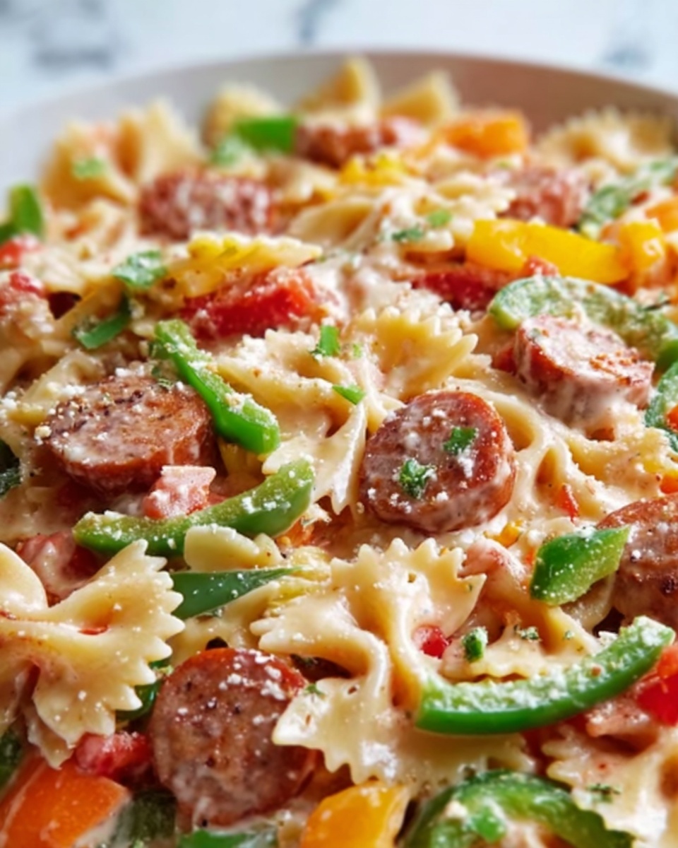 Creamy Italian Sausage Pasta Recipe - Recipe Image