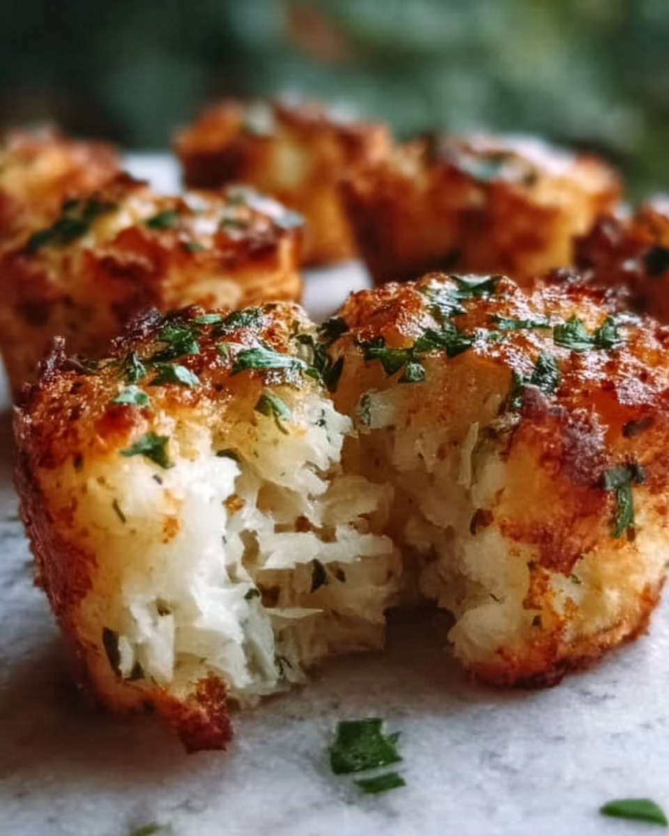 Roasted Garlic Cauliflower Tots Recipe - Recipe Image