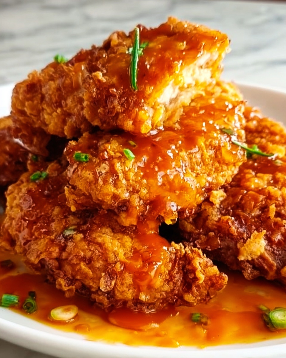 Double Crunch Honey Garlic Chicken Recipe - Recipe Image
