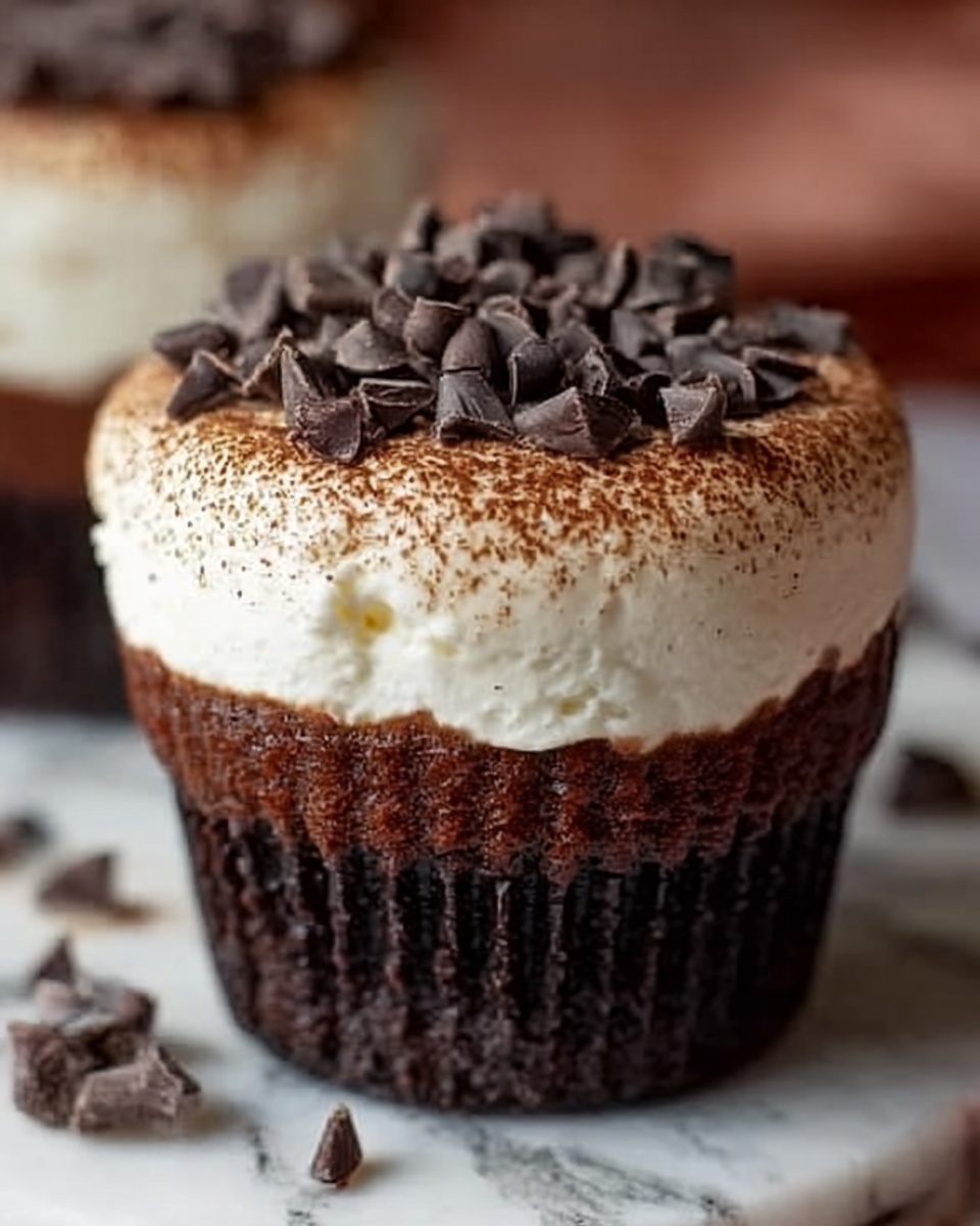 Brownie Bottom Mini Cheesecakes Recipe - Recipe Image