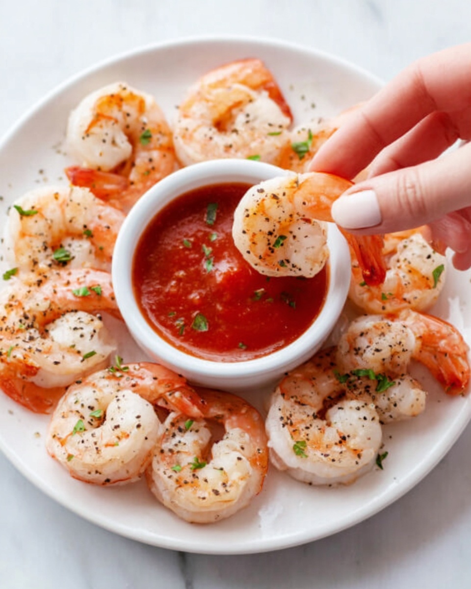 Roasted Shrimp Cocktail with Spicy Homemade Sauce Recipe - Recipe Image