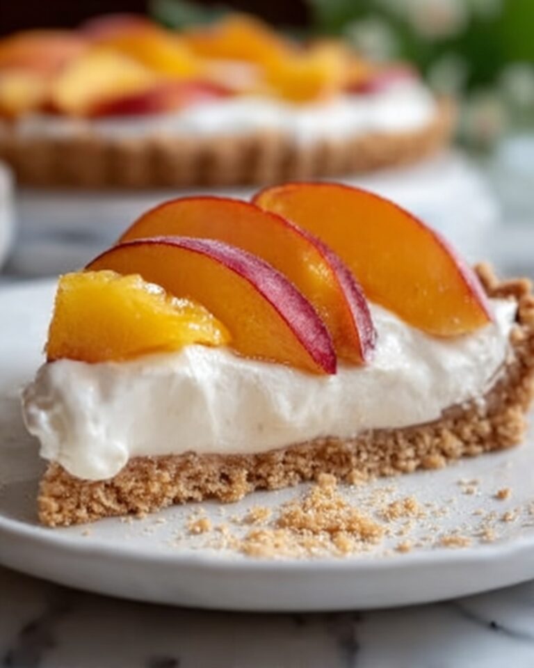 No-Bake Peach Cream Pie Recipe