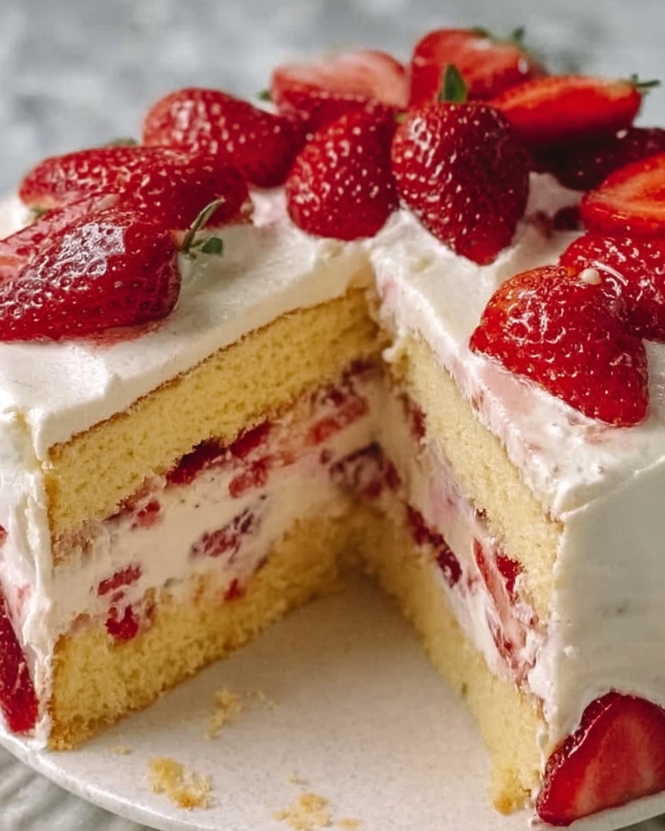 Strawberry Lemonade Buttermilk Cake Recipe - Recipe Image