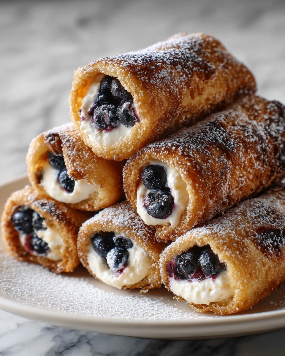 Blueberry French Toast Roll Ups Recipe - Recipe Image