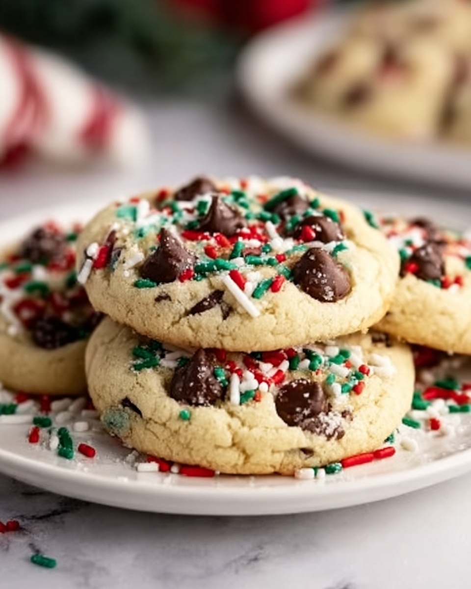 Christmas Chocolate Chip Cookies Recipe - Recipe Image