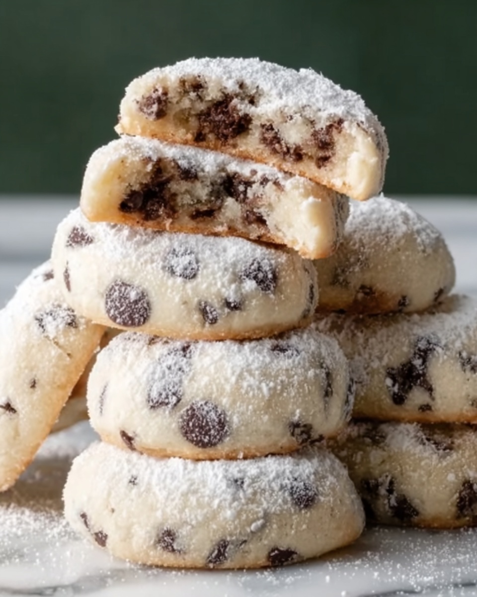 Peanut Butter Chocolate Chip Snowball Cookies Recipe - Recipe Image
