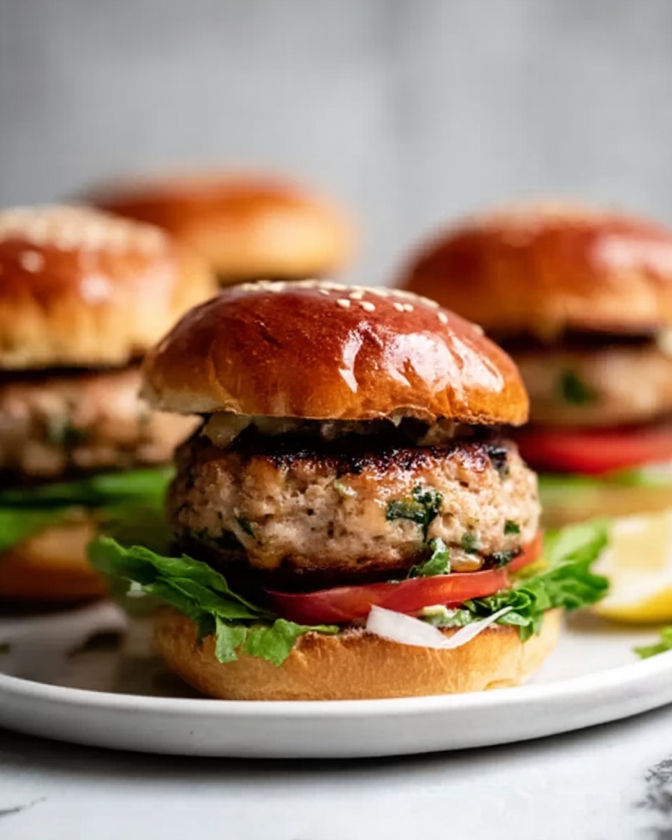Turkey Burgers with Parmesan and Herbs Recipe - Recipe Image
