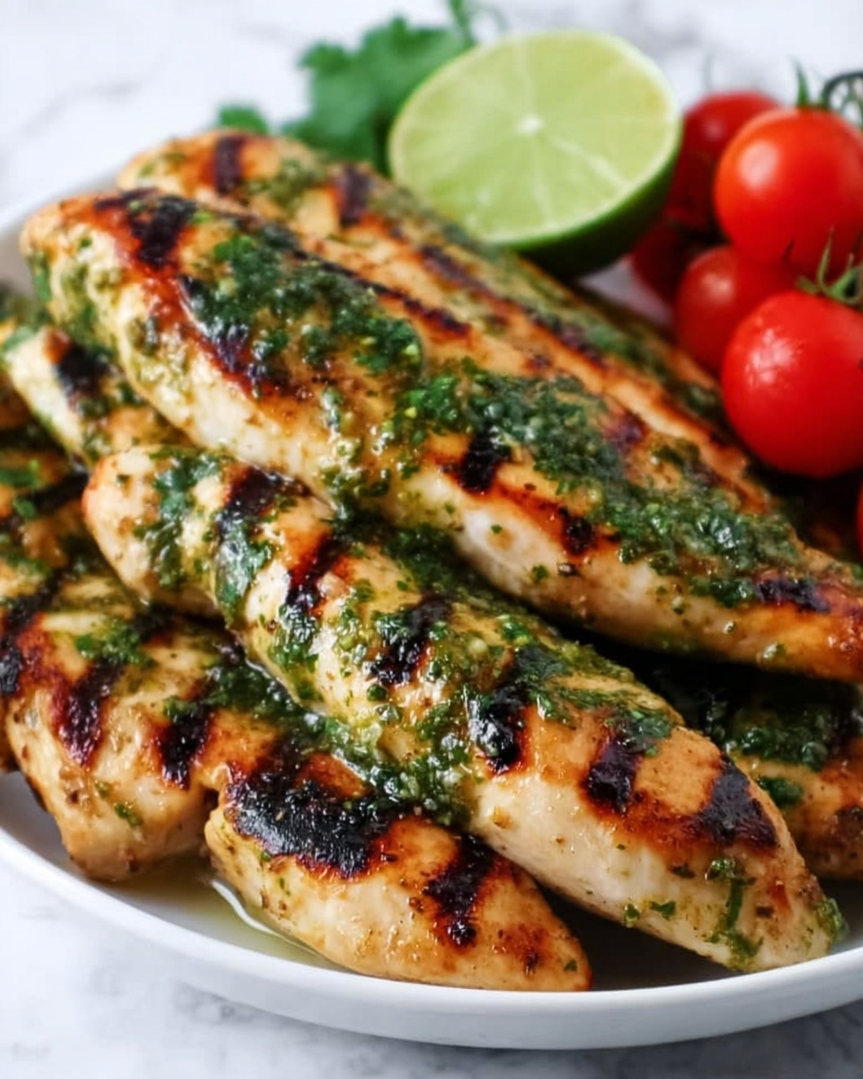 Grilled Salsa Verde Pepper Jack Chicken Recipe - Recipe Image