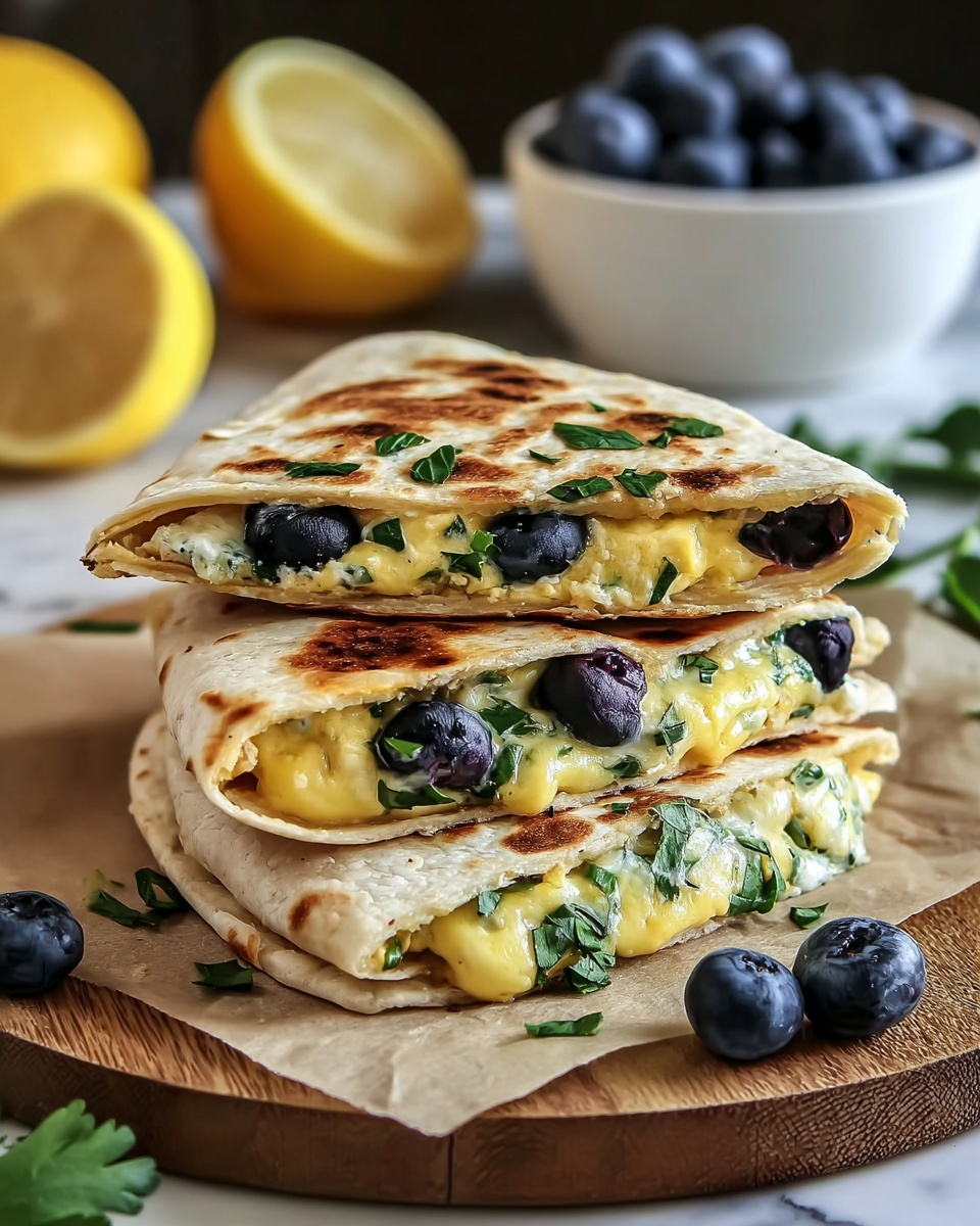 Blueberry Breakfast Quesadilla Recipe - Recipe Image
