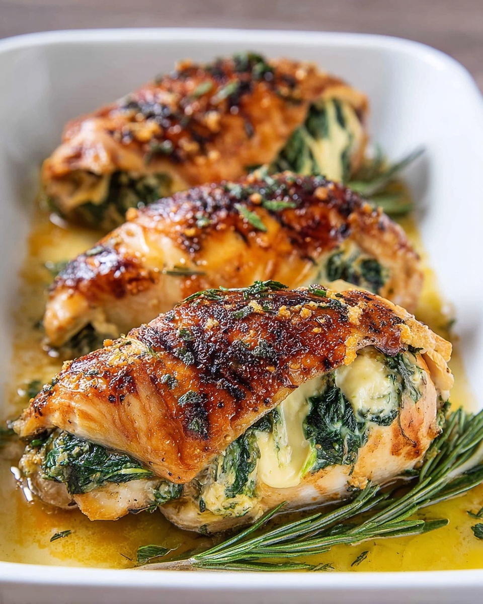 Stuffed Chicken Breasts with Sun-Dried Tomatoes, Feta, and Creamy Parmesan Sauce Recipe - Recipe Image