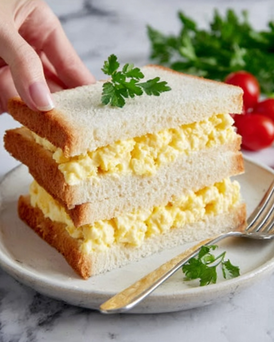 Japanese Egg Sandwich (Tamago Sando) Recipe - Recipe Image
