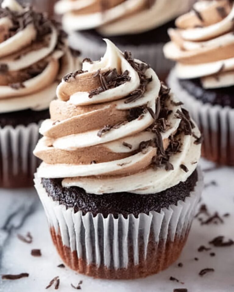 Marble Black and White Cupcakes Recipe