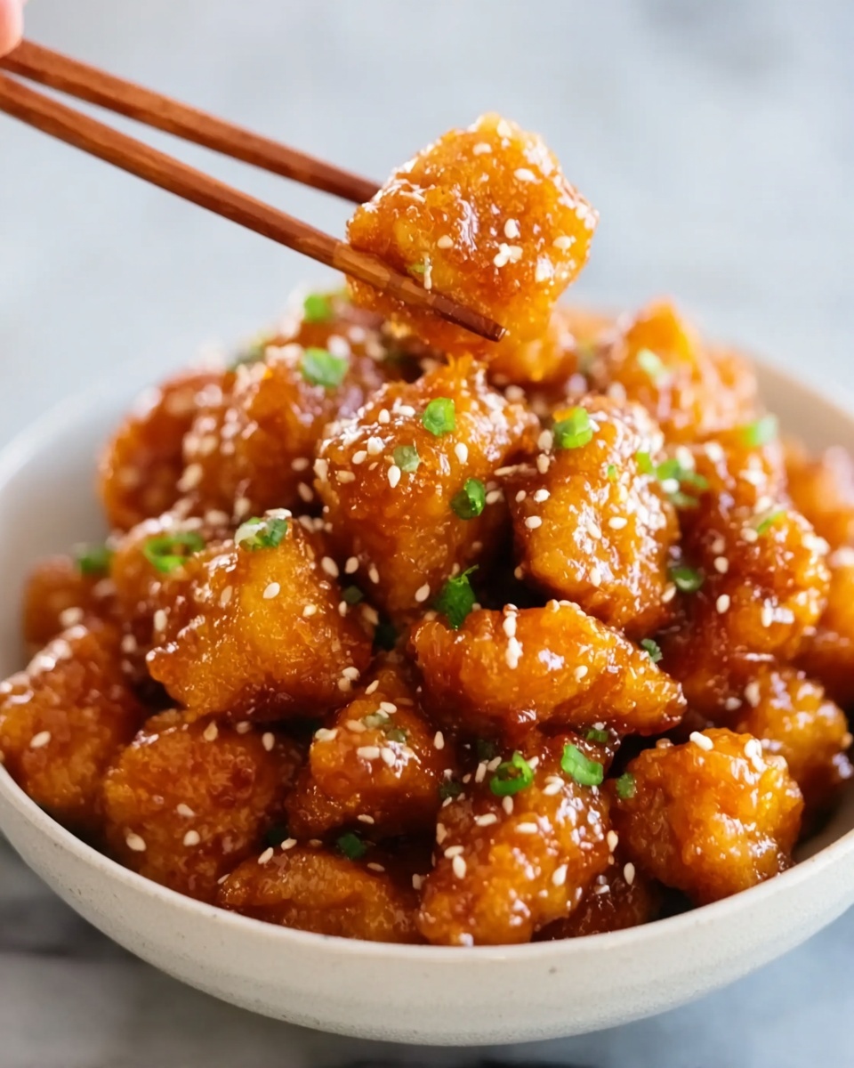 Crispy Chinese Honey Garlic Chicken Recipe - Recipe Image