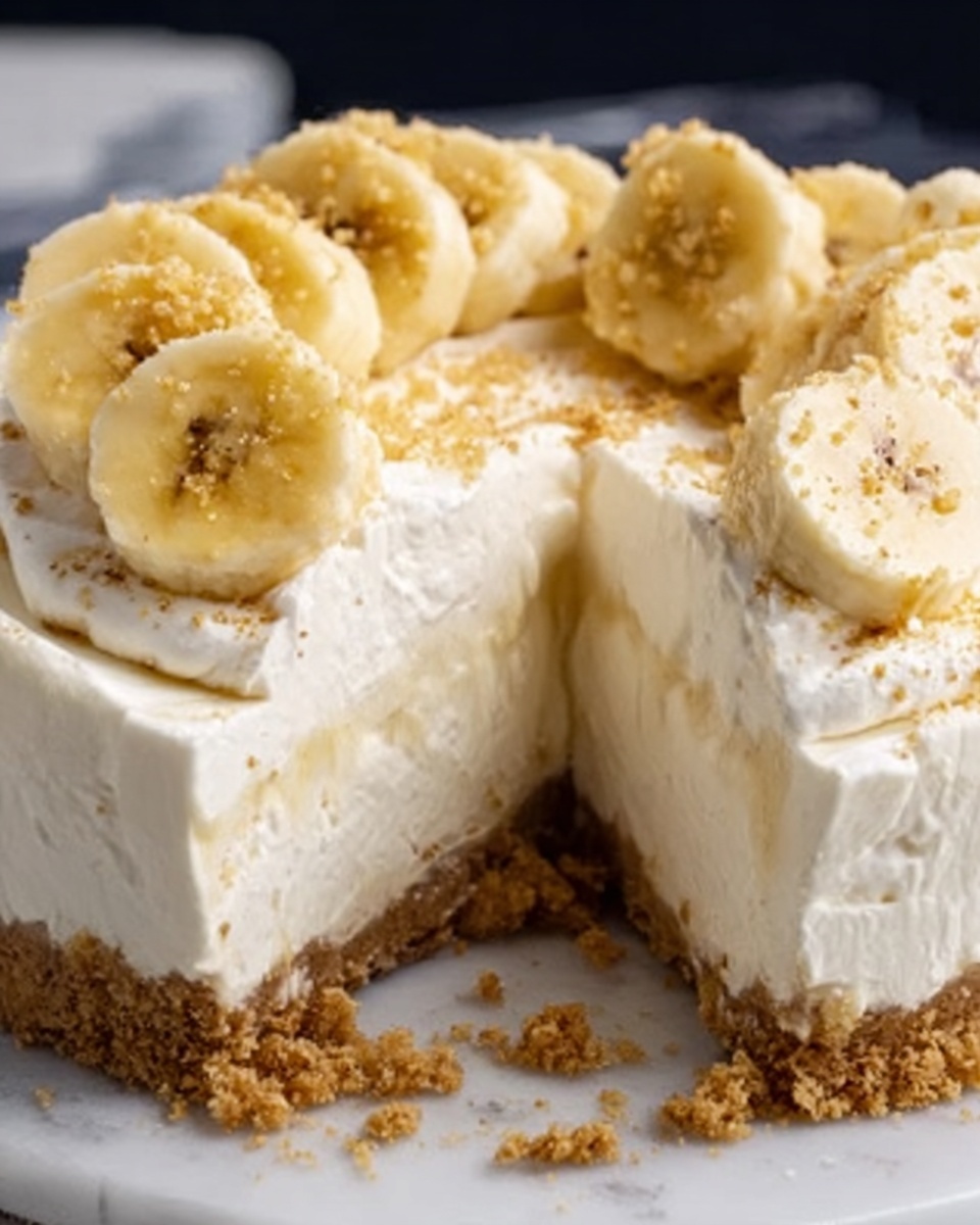 Banana Cheesecake with Banana Cream Pie Topping Recipe - Recipe Image