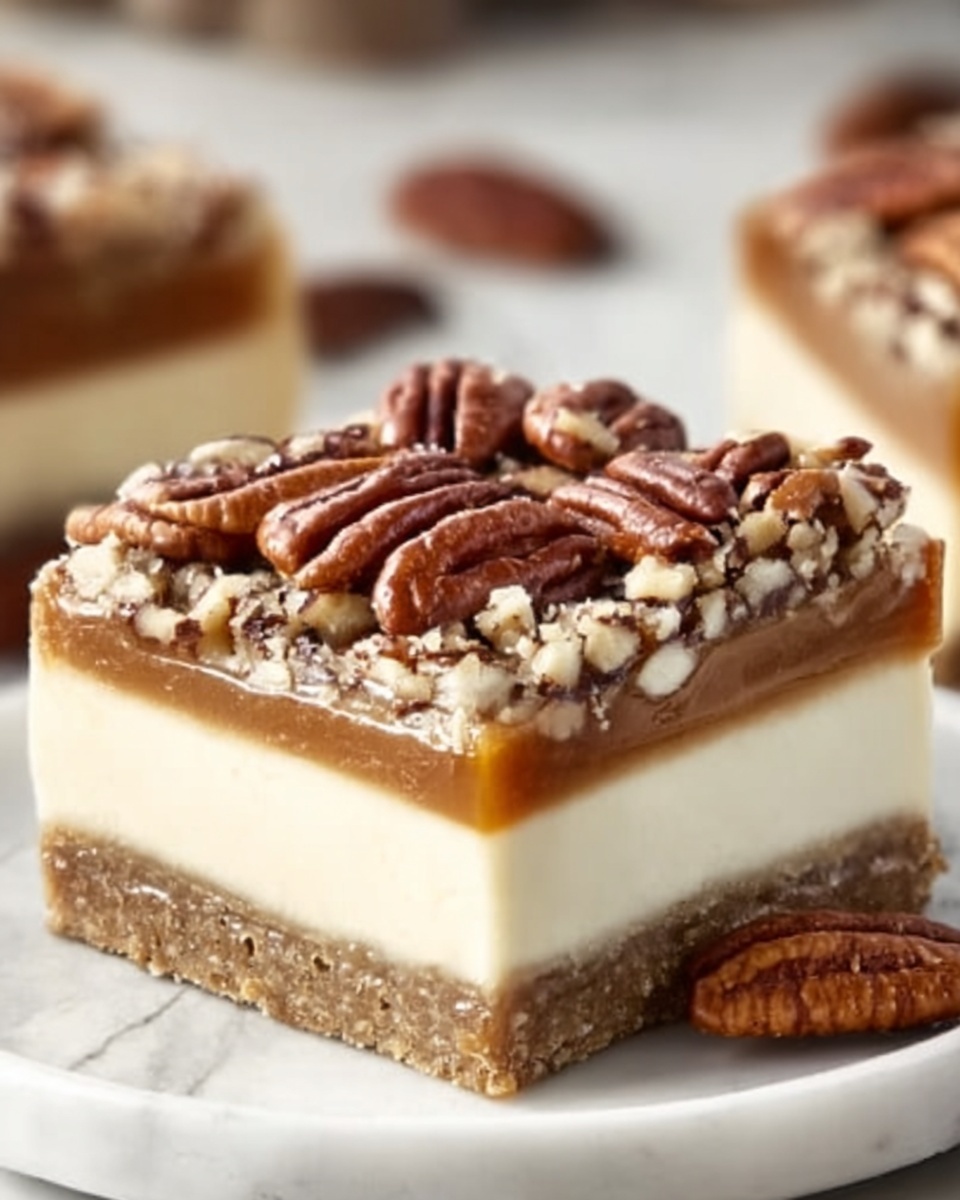 Pecan Pie Cheesecake Bars Recipe - Recipe Image