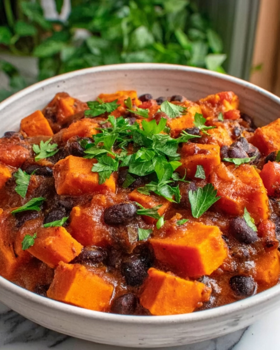 Spiced Sweet Potato and Black Bean Stew Recipe - Recipe Image