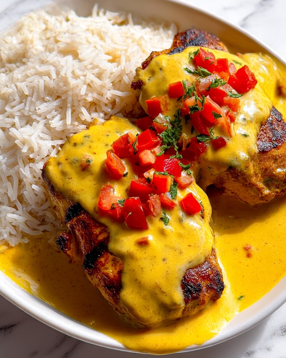 Creamy Peri-Peri Chicken with Rice Recipe - Recipe Image