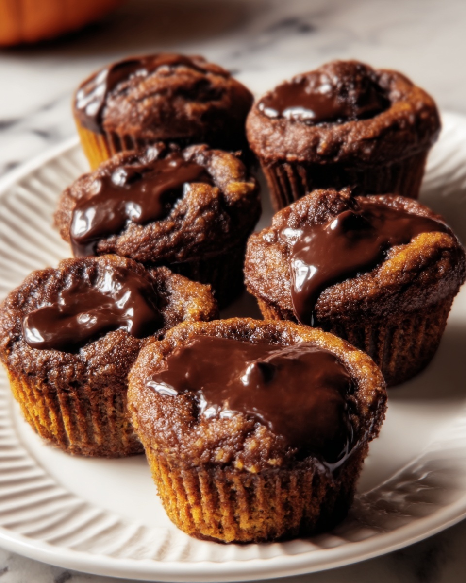 Molten Chocolate Pumpkin Muffins Recipe - Recipe Image