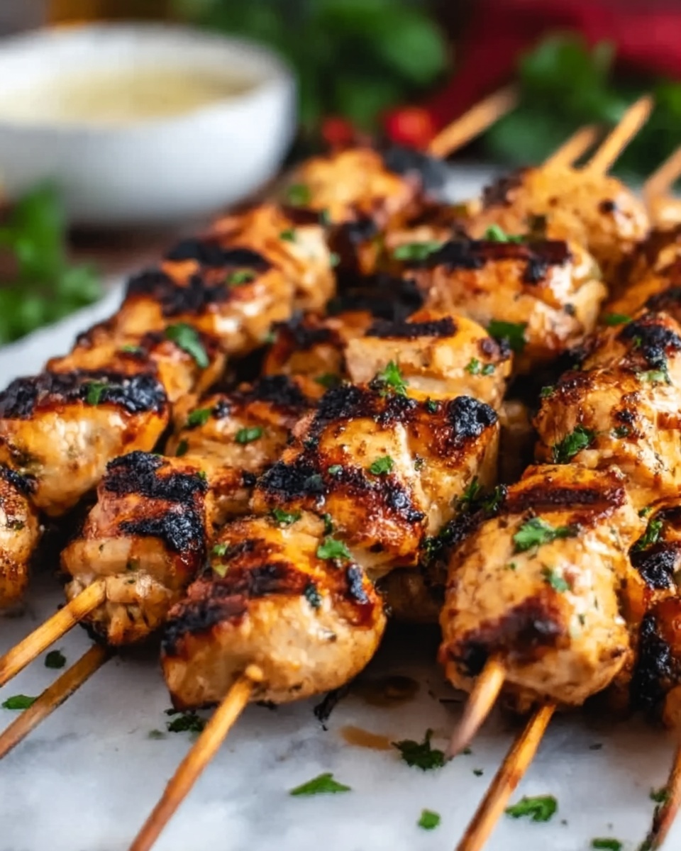 Grilled Chicken Skewers with Lime, Ginger, and Spices Recipe - Recipe Image