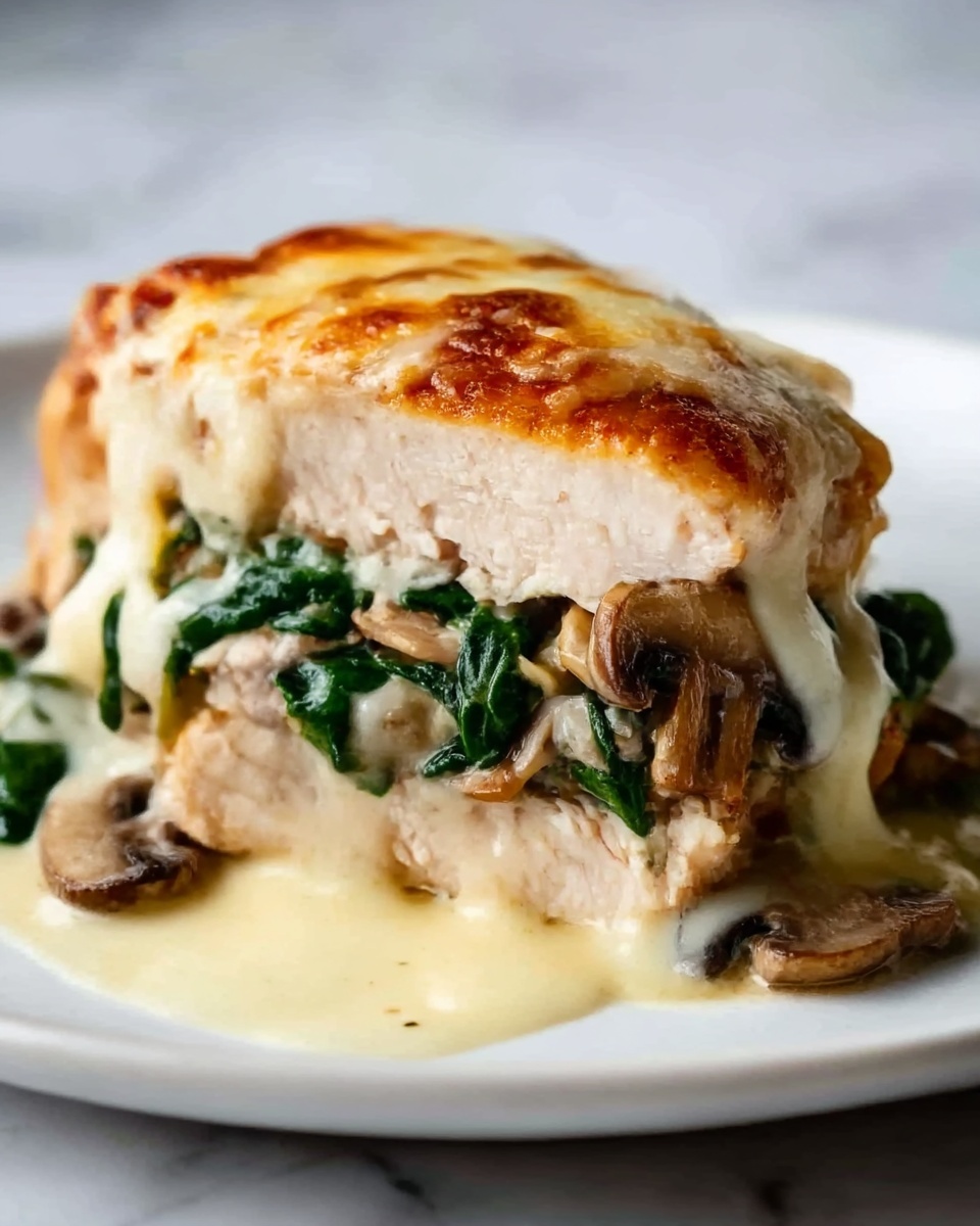 Mushroom Stuffed Chicken Breast Recipe - Recipe Image